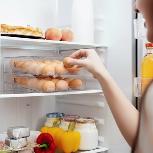 36 Egg Holder for Fridge with Silicone Bumpers