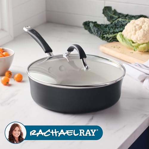 Cucina Ceramic Nonstick Saute Pan with Lid