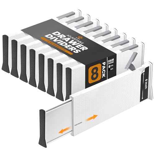 Adjustable Deep Drawer Divider (8 Count)