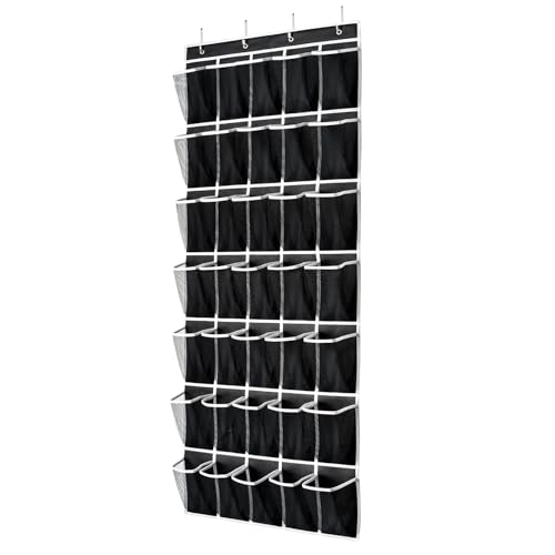35 Pockets Over the Door Shoe Organizer