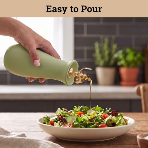 Ceramic Olive Oil Dispenser with Self
