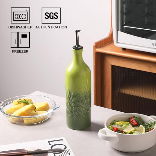 Sweejar Large Ceramic Olive Oil Dispenser Bottle