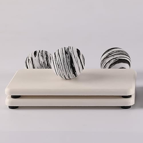 2Pcs Stone Soap Trays Water Absorbing Diatomite Coaster