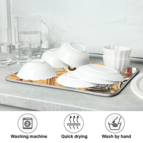 Super Absorbent Dish Drying Mat