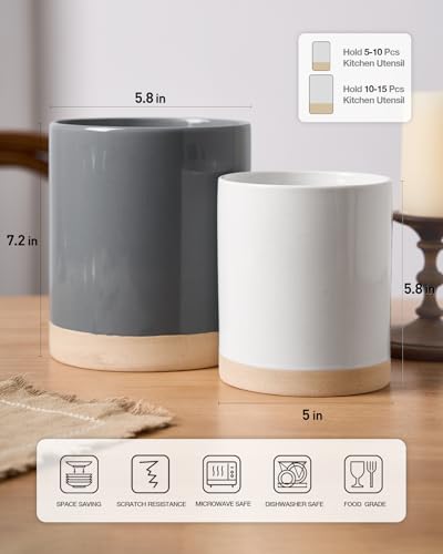 Ceramic Utensil Holder (2 Count)