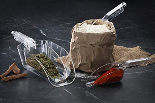 Commercial Grade Polycarbonate Plastic Utility Ice Scoop (12 Count)
