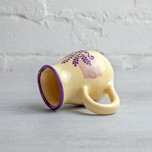 Handmade Lavender Floral Purple And Cream Small 150ml