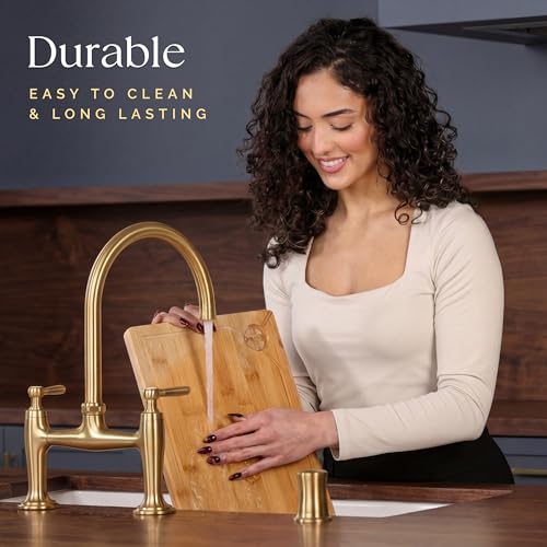 Extra Large Bamboo Cutting Board 17.3 x 11.8 x 0.8 Inch