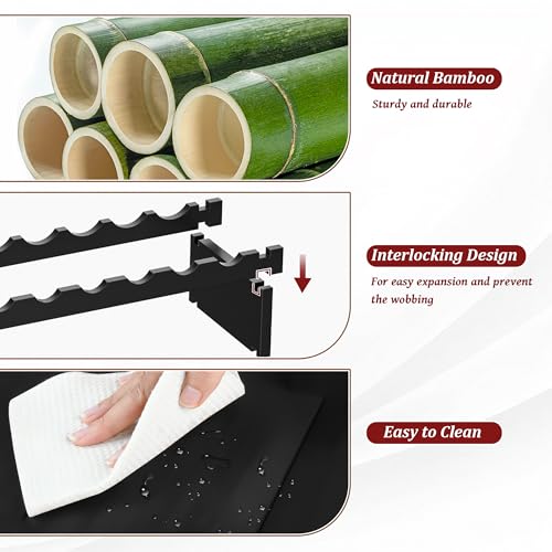 Bamboo Stackable Wine Rack