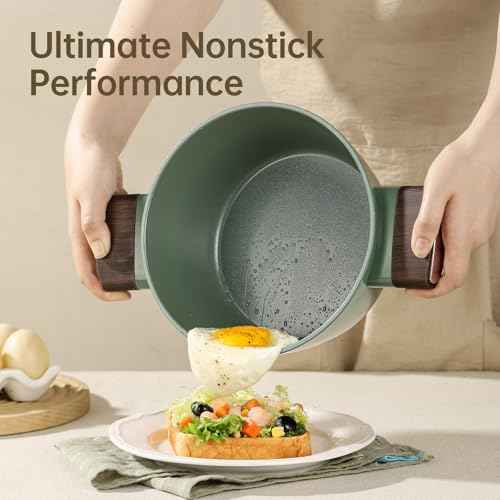 3.5 QT Ceramic Nonstick Saucepan with Lid
