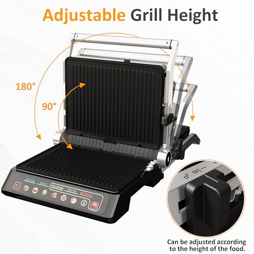 Indoor Grill & Griddle with Preset Menu