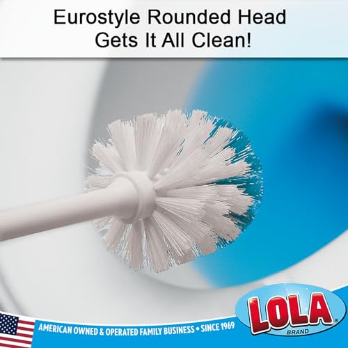 Classic Toilet Brush and Compact Space Saving Holder Set (2 Count)