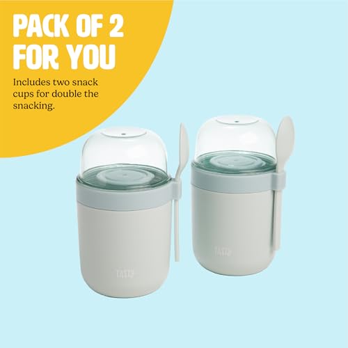 Travel Snack Cups with Spoons (2 Count)