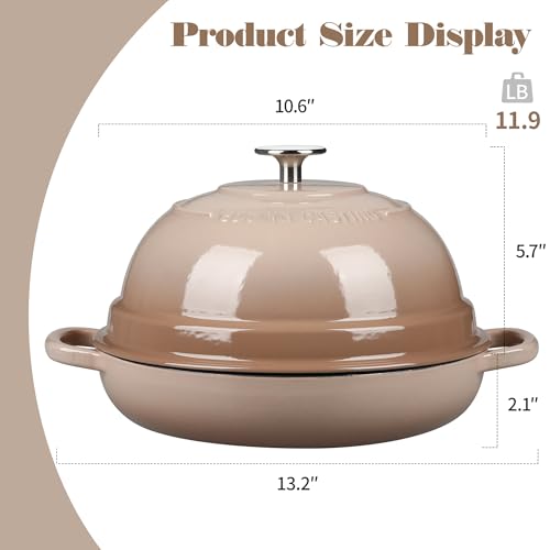 Enameled Cast Iron Dutch Oven Pot with Lid