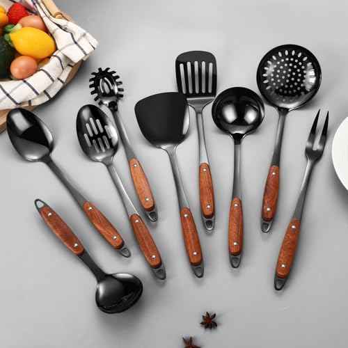 304 Stainless Steel Cooking Utensils Set (9 Count)