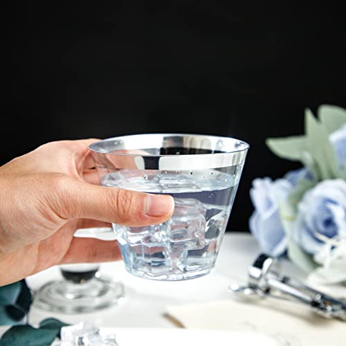 200PCS Silver Plastic Cups