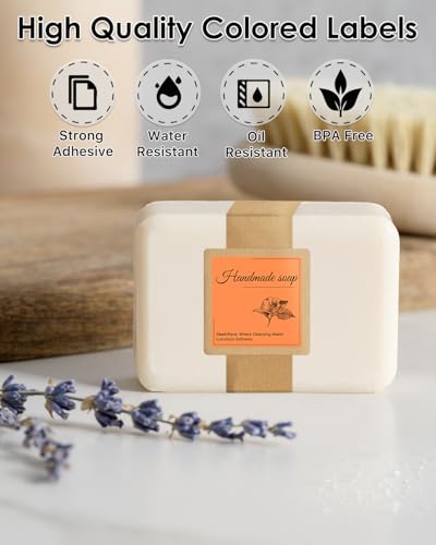2"x2" Orange Square Thermal Labels