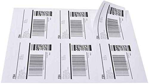 6 up 3-1/3 X 4 Sticker Labels Shipping Address Labels for Laser/Ink Jet Printer,1000 Sheets,Total 6000 Labels (6000 Count)