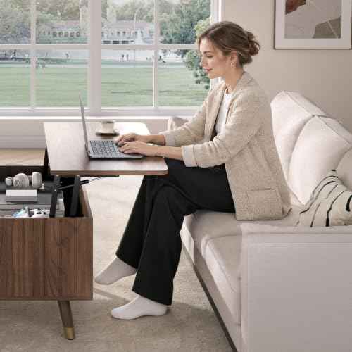 Lift Top Coffee Table with Storage for Living Room