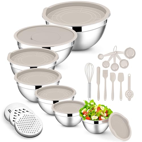 Stainless Steel Mixing Bowls (18 Count)