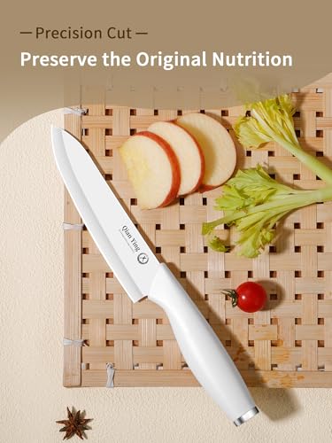 Pure Strengthening Ceramic Knife Set for Kitchen with Sheath 9Pcs (9 Count)