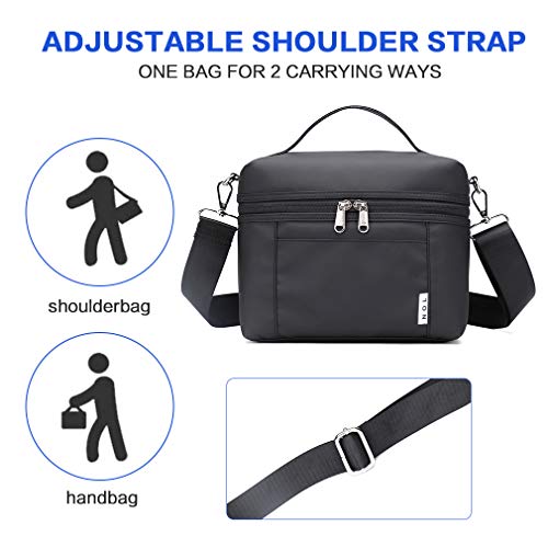 NOL Small Insulated Lunch Bags for Women Cooler Bag Lightweight Nylon Waterproof Lunch Box For Work
