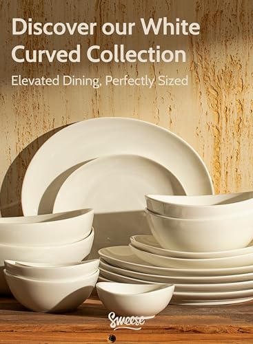 28 oz Large White Porcelain Bowls (6 Count)