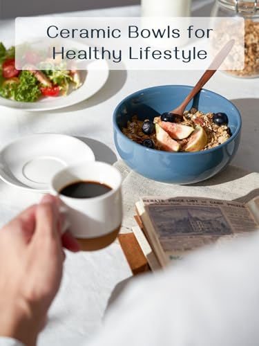 22 OZ Ceramic Soup Bowls & Cereal Bowls (4 Count)