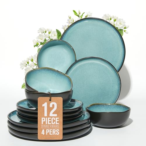 Stoneware Dinnerware Sets for 4