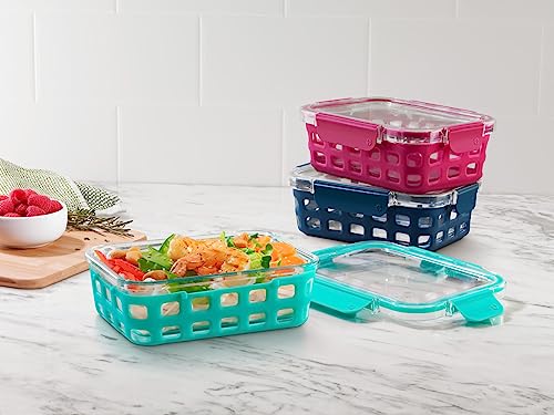 Duraglass 3.4 Cup Glass Meal Prep Containers (3 Count)