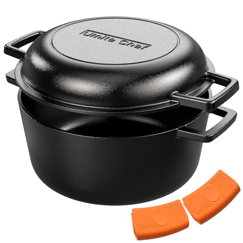 Cast Iron Dutch Oven Pot with Skillet Lid