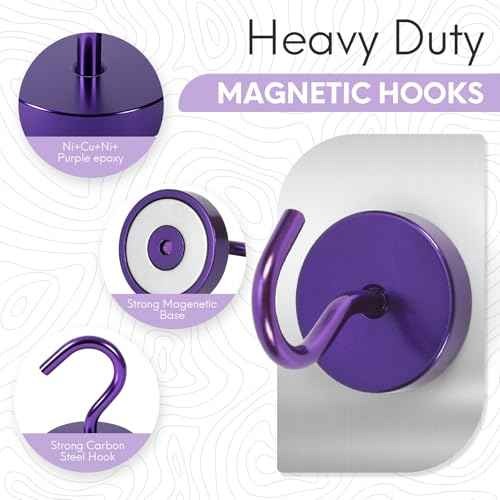 Magnetic Hooks Large Opening (6 Count)