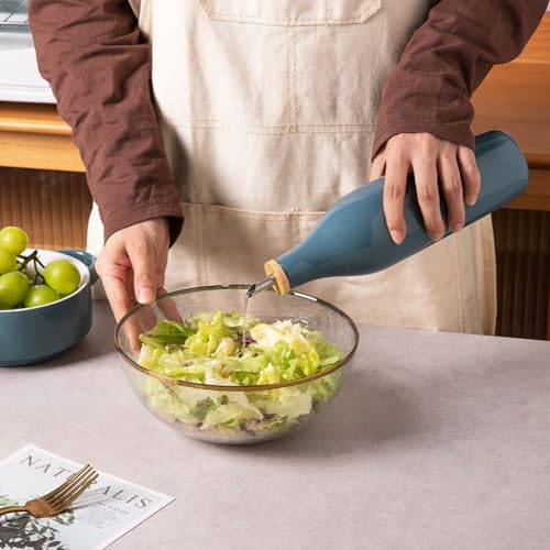 Sweejar Glossy Ceramic Olive Oil Dispenser Bottle with Spout