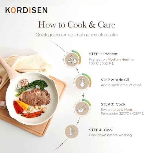 Ceramic Non Stick Frying Pans Skillet with Lid