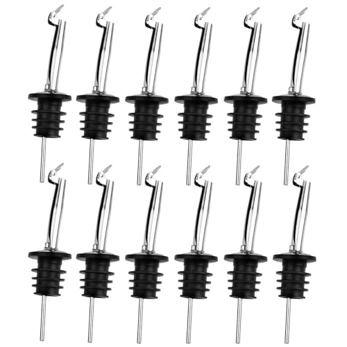 12 Pack Oil Pourers with Flip Top