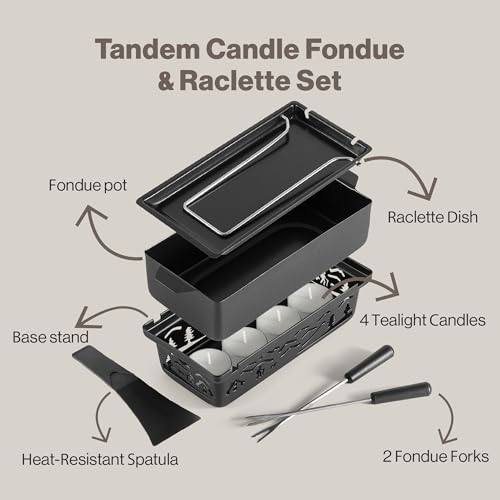 Tandem Candlelight Fondue & Raclette Set