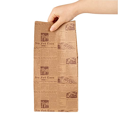 Bag Tek 8 Lb Disposable Lunch Bags 100 Sturdy Take Out Bags (100 Count)