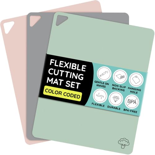 Flexible Plastic Cutting Board Set of 3 (3 Count)
