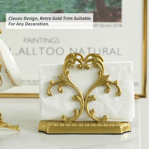 Luxurious Gold Napkin Holder for Table