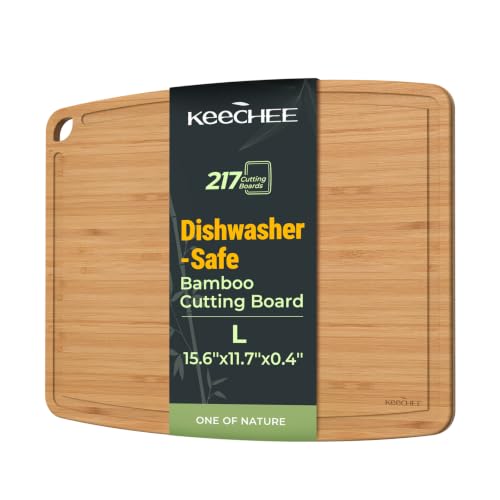Dishwasher Safe Bamboo Cutting Boards 15.4x11.7in Heat