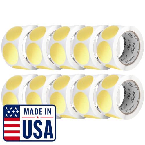 Metallic Gold Perforated Round Circle Dot Sticker 2 (10 Count)