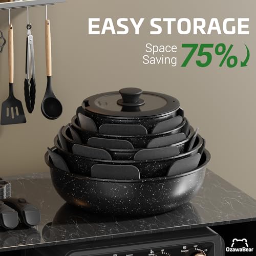 23 Pcs Pots and Pans Set Non Stick