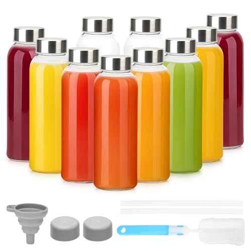 10 oz Glass Juice Bottles