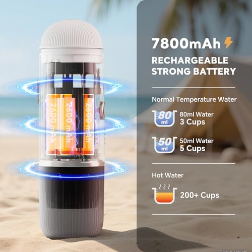 Portable Electric Espresso Coffee Maker for Ground Coffee & NS Capsule Espresso Machine Fast Self