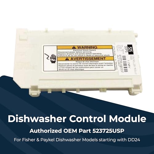 Control Module 523725USP for Fisher & Paykel Dishdrawer Dishwasher Models Starting with DD24