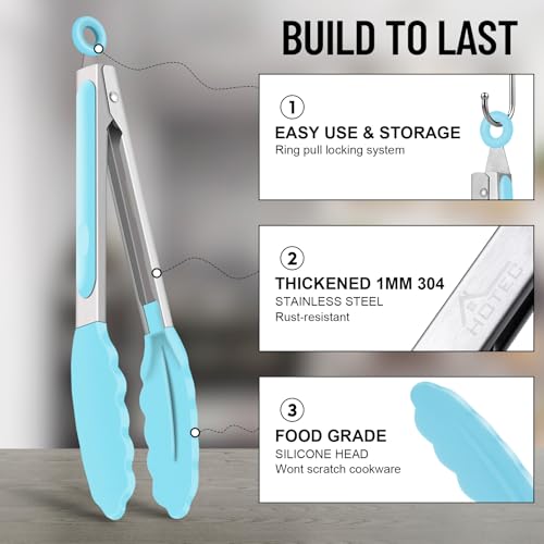 Silicone Serving Tongs for Cooking 9 (3 Count)