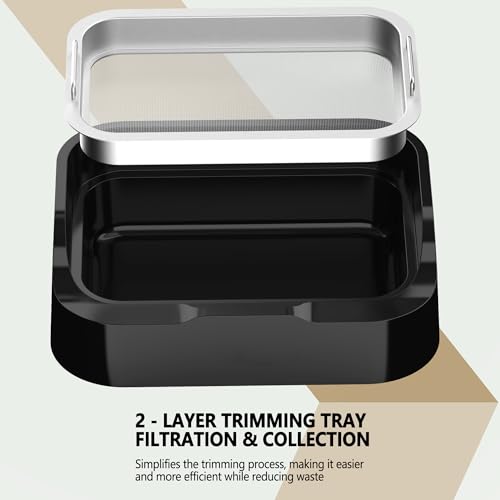Trim Tray with Replaceable 150 Micron Mesh Screen