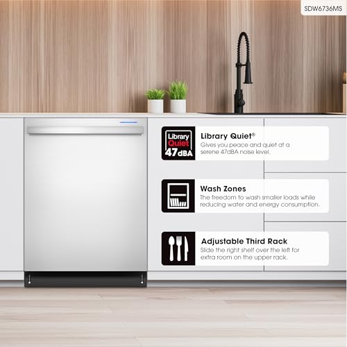SDW6736MS 24 inch Stainless Steel Dishwasher