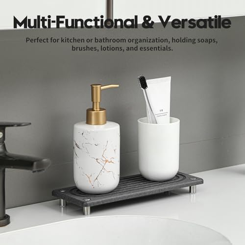 Water Absorbing Stone Sink Caddy Kitchen Sink Organizer Tray