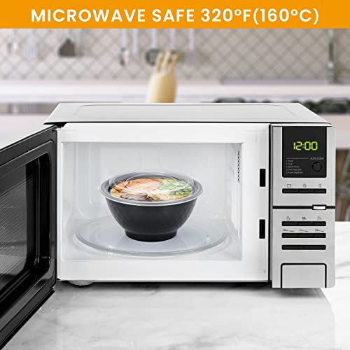 36oz Extra Thick Meal Prep Bowls with Lids (30 Count)